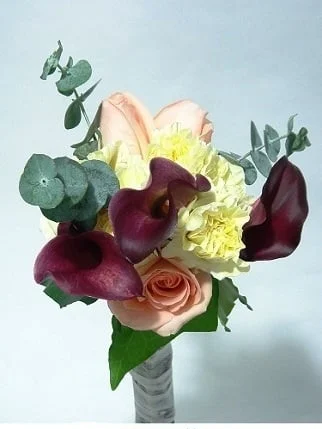 bridesmaid bouquet citrine citrine