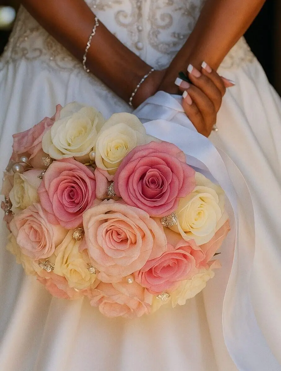 bridal bouquet dawn rose bridal bouquet dawn rose dawn rose bridal e1753382083684