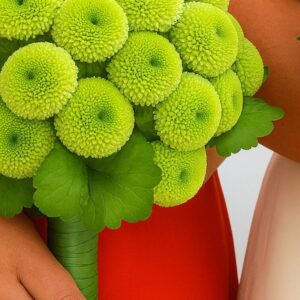 Bridesmaid Bouquet Green Party
