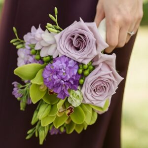 Bridesmaid Bouquet Purple Garden