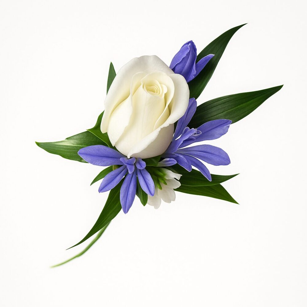 boutonniere delux boutonniere delux 20250617 1155 flor realista mejorada remix 01jxzczv26f4582vpcayssv9j9