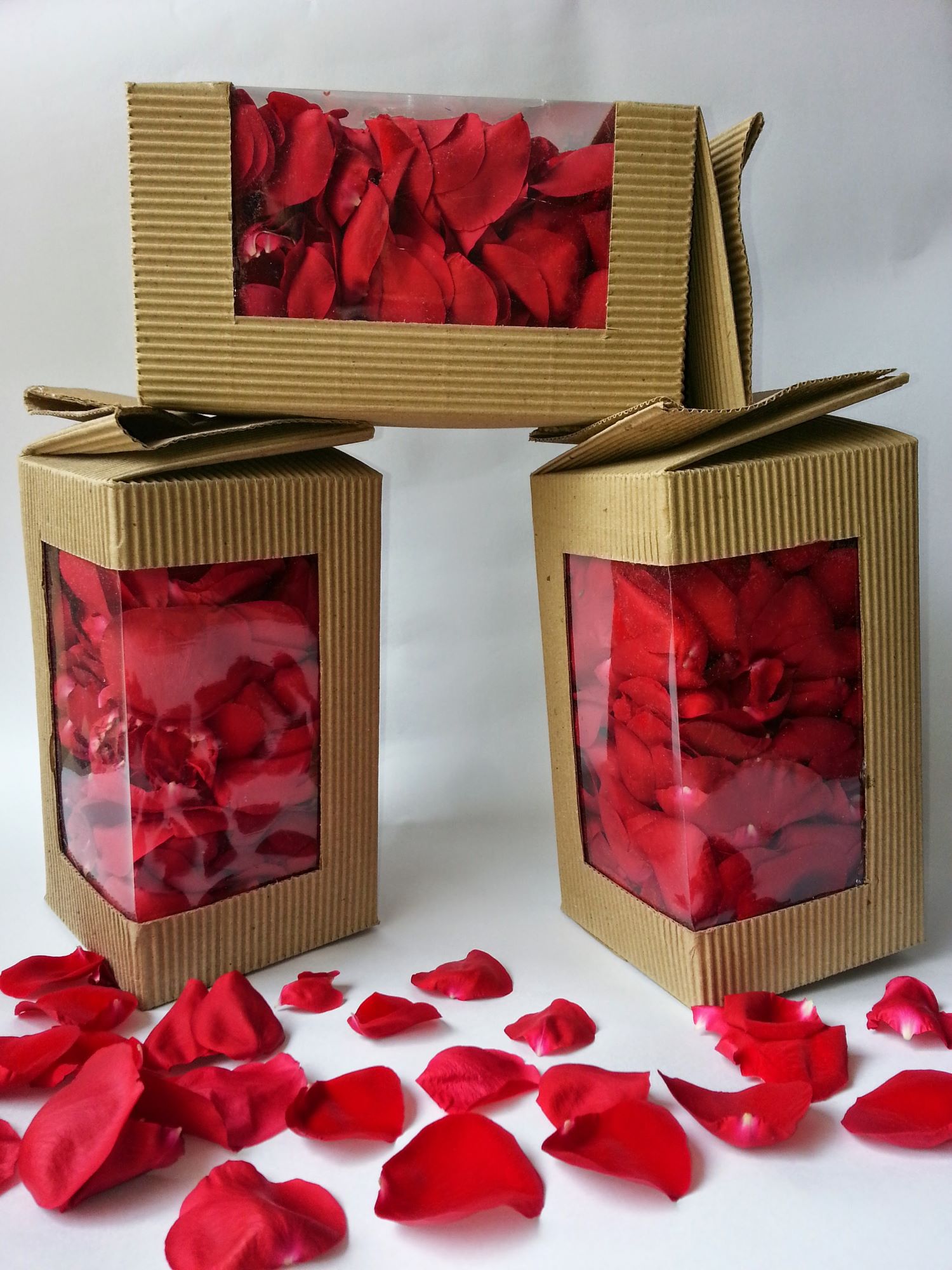 Edible Dried Flowers - Red Rose Petals- New Packaging with 25