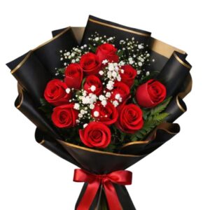 Dozen Roses Bouquet Be My Valentine
