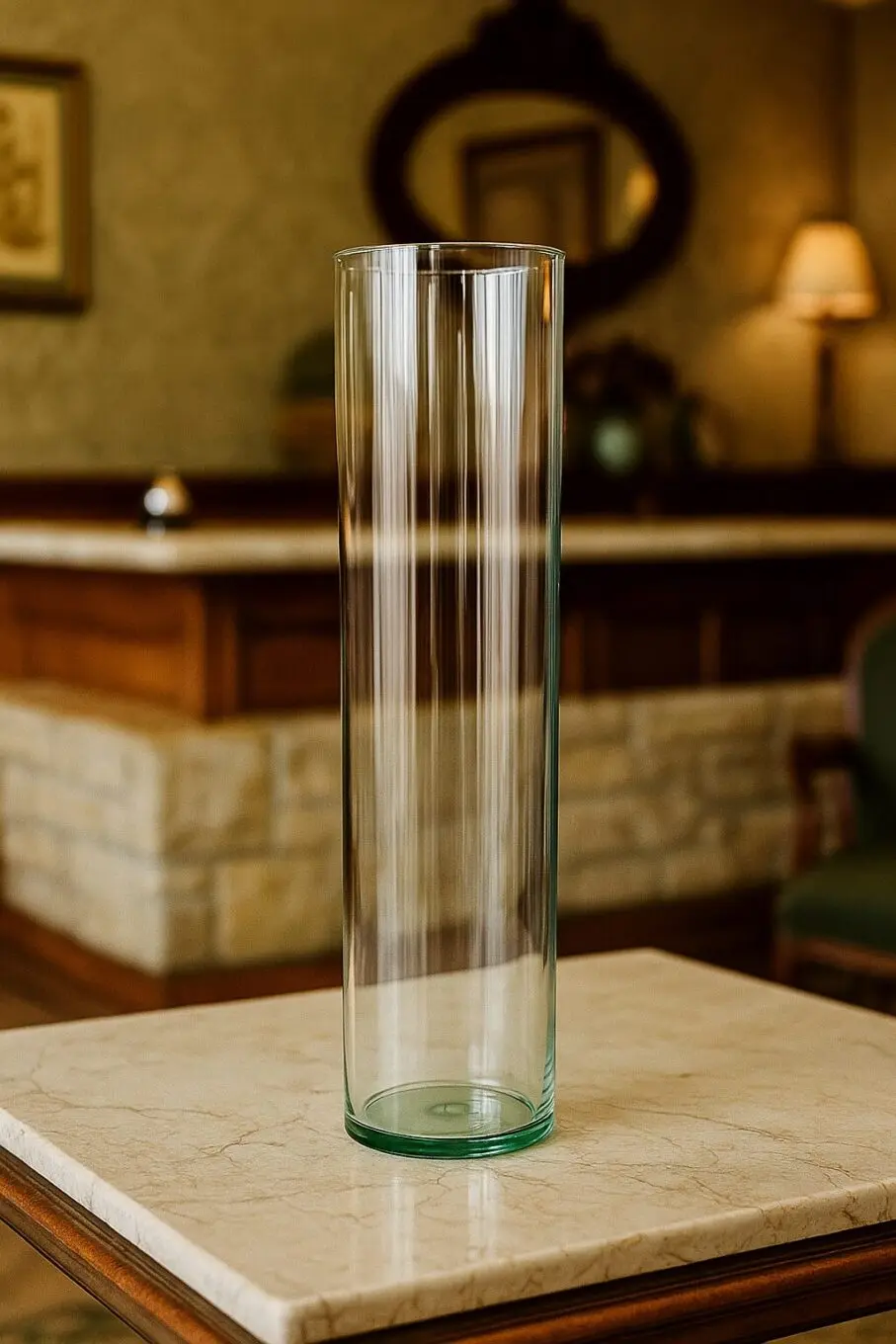 20250823_1011_Florero Transparente Elegante_remix_01k3bqkyx5ecvrfkchbp80tw1c large crystal clear vase large crystal clear vase 20250823 1011 florero transparente elegante remix