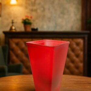 Red Square Vase